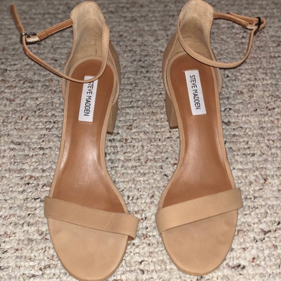 NWOT STEVE MADDEN  ”Irenne “ Tan Leather / Nubuck Suede Buckle Sandals … - Picture 6 of 13